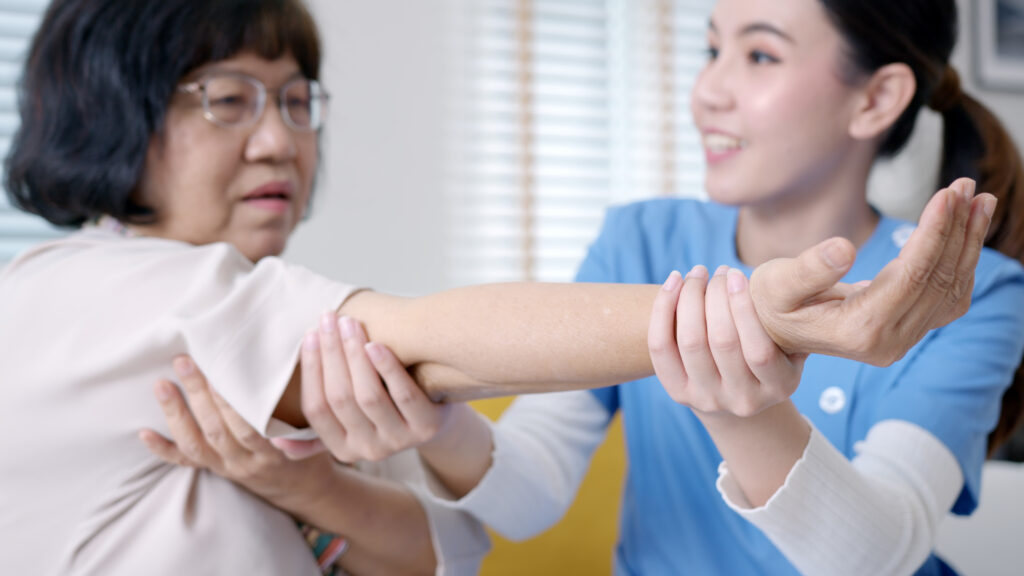 How does physical therapy help with osteoporosis